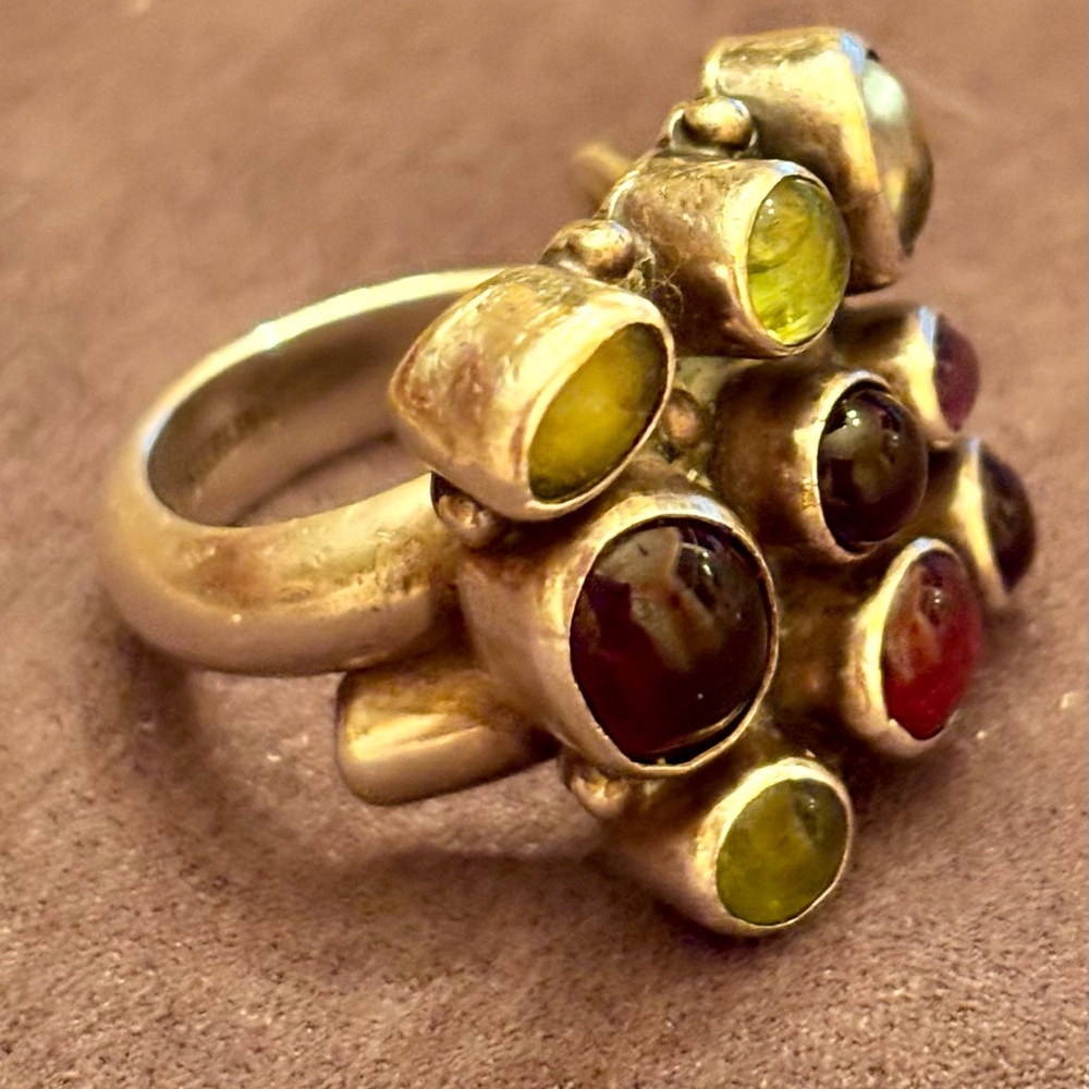 Navajo Nakai Multistone Ring